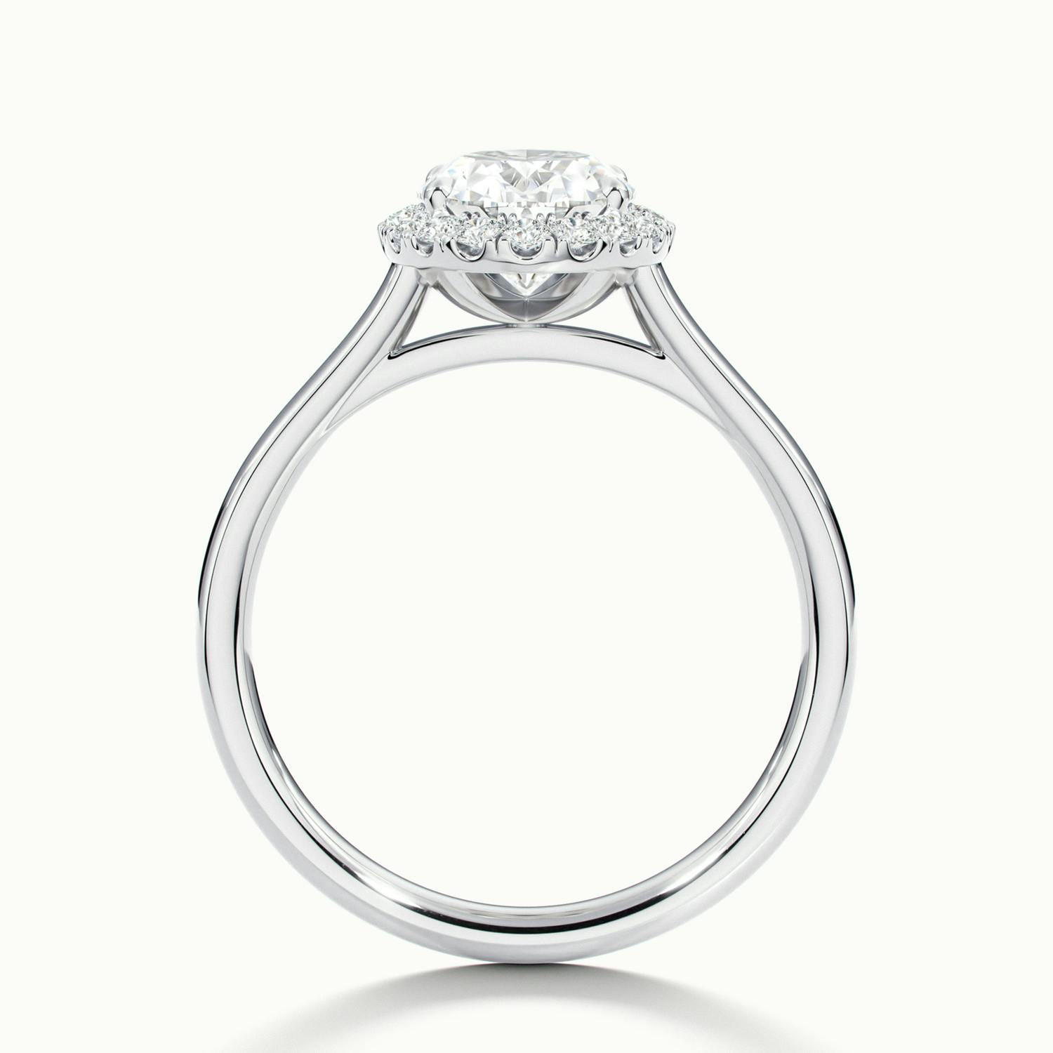 Oval Oberon Plain Engagement Ring.