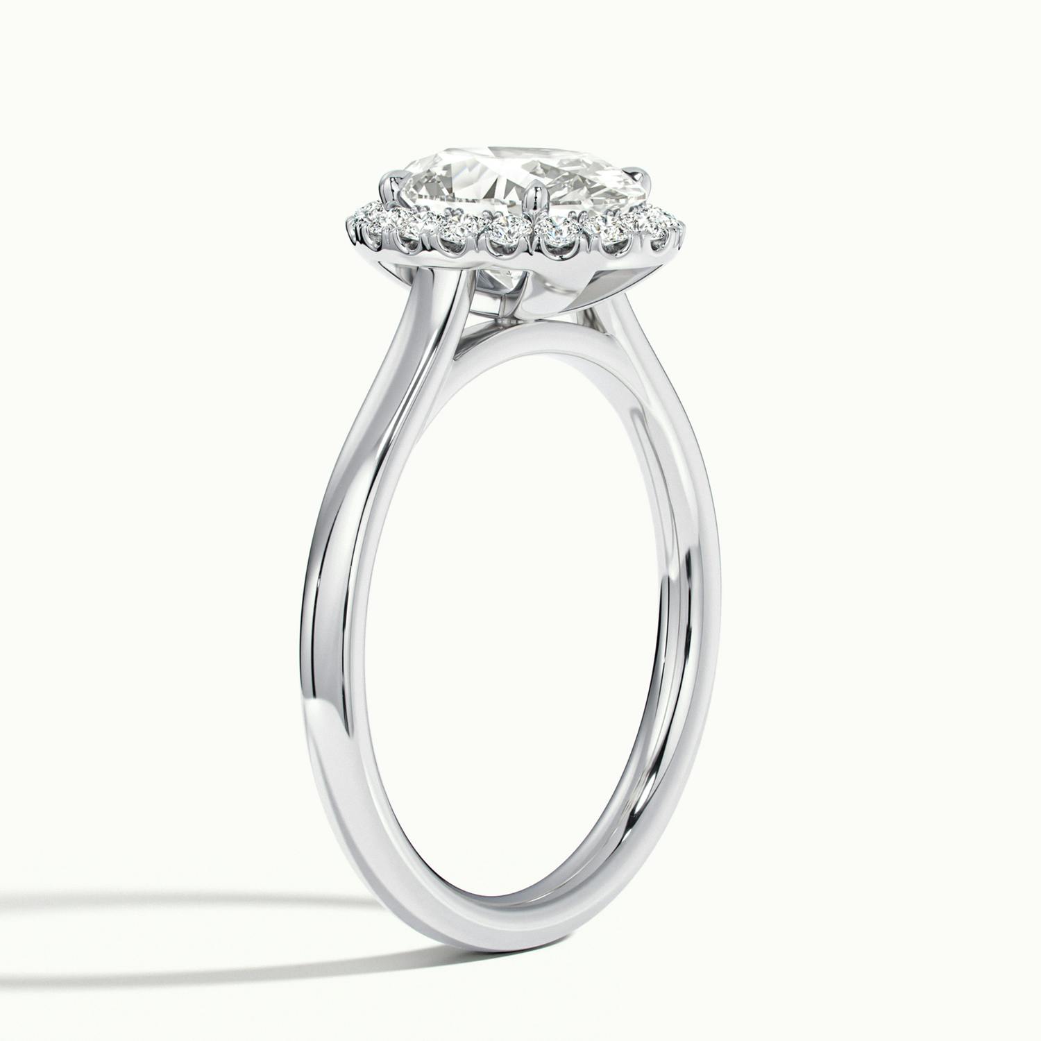 Oval Oberon Plain Engagement Ring.