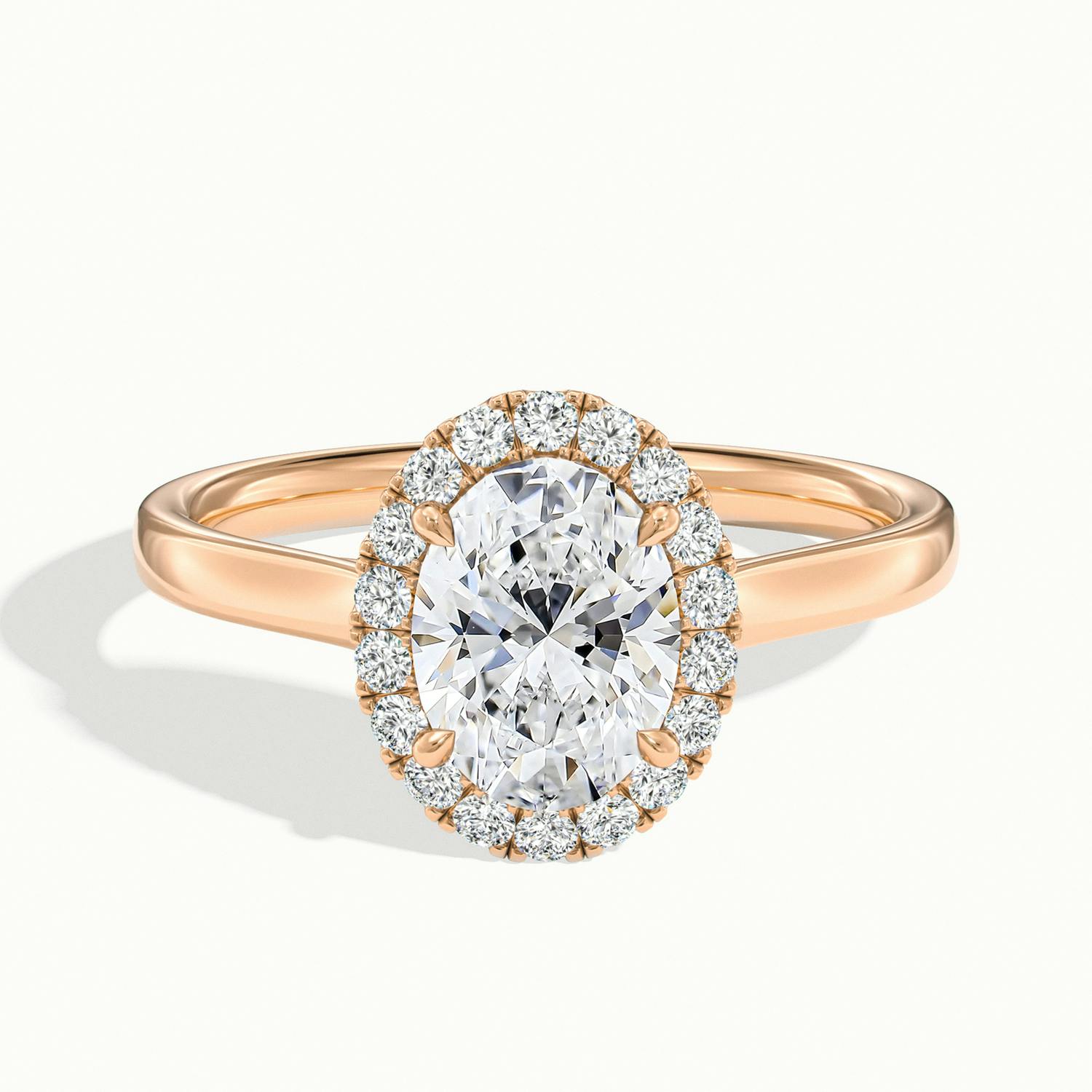 Oval Oberon Plain Engagement Ring.