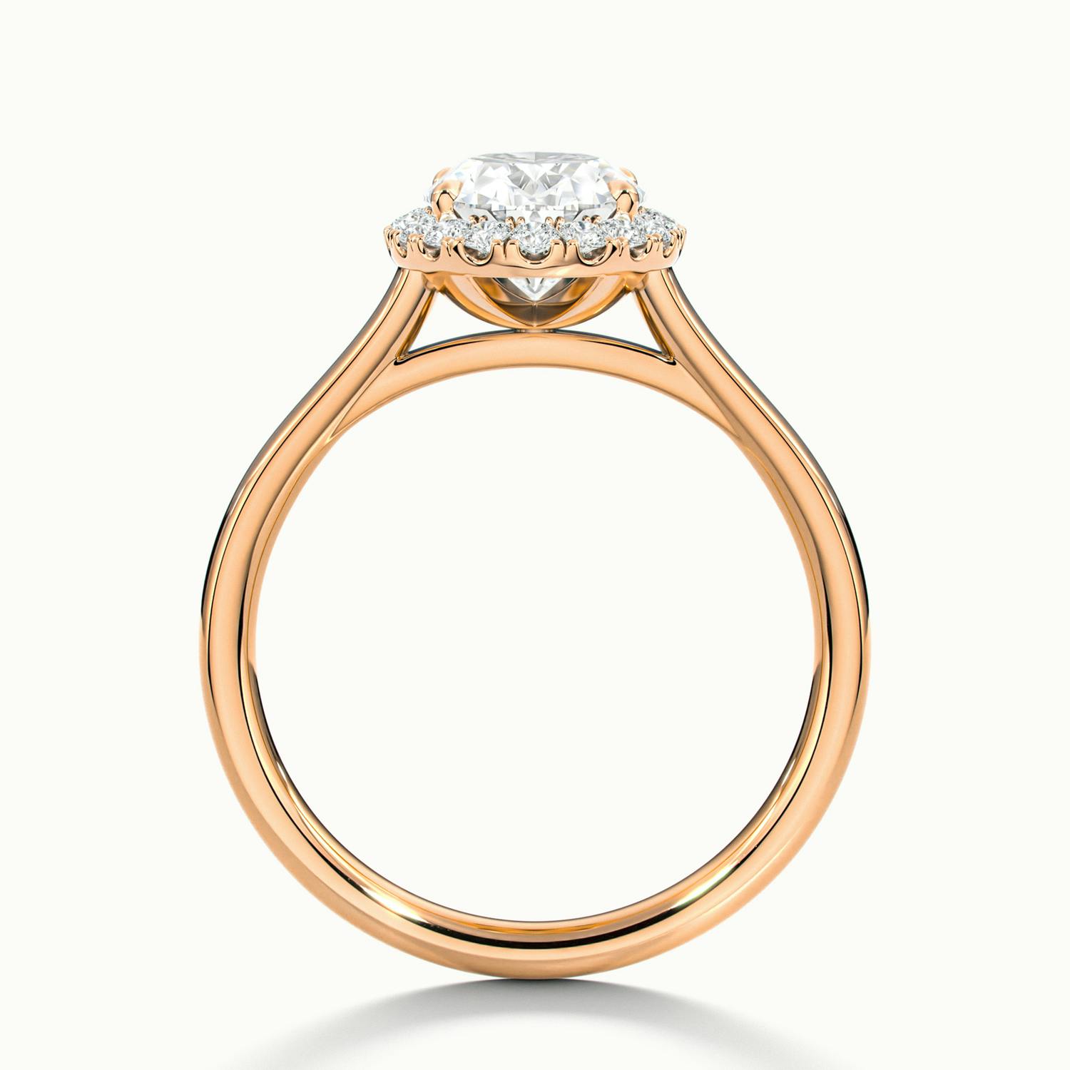 Oval Oberon Plain Engagement Ring.