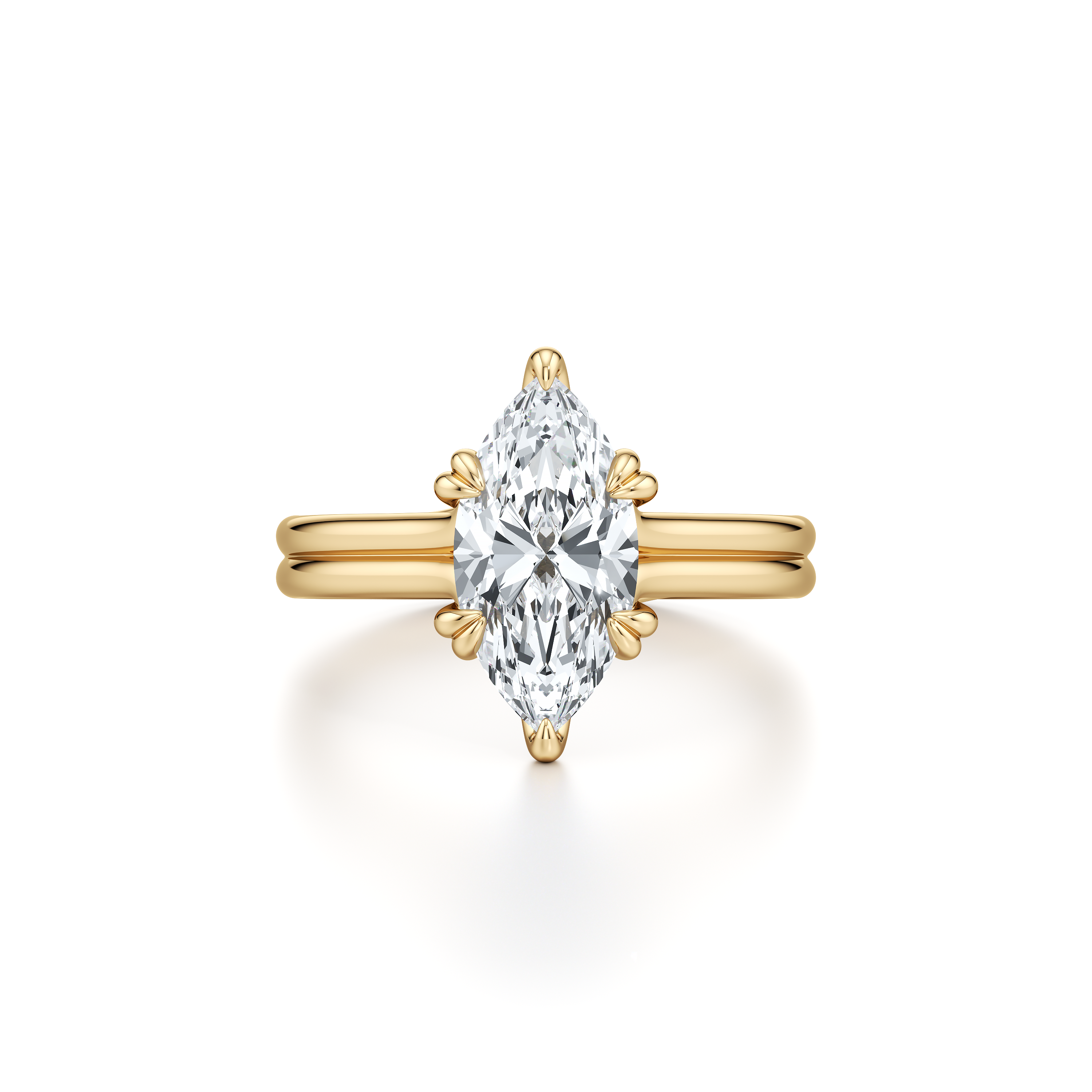 lilye Marquise Solitaire Lab Diamond Engagement Ring