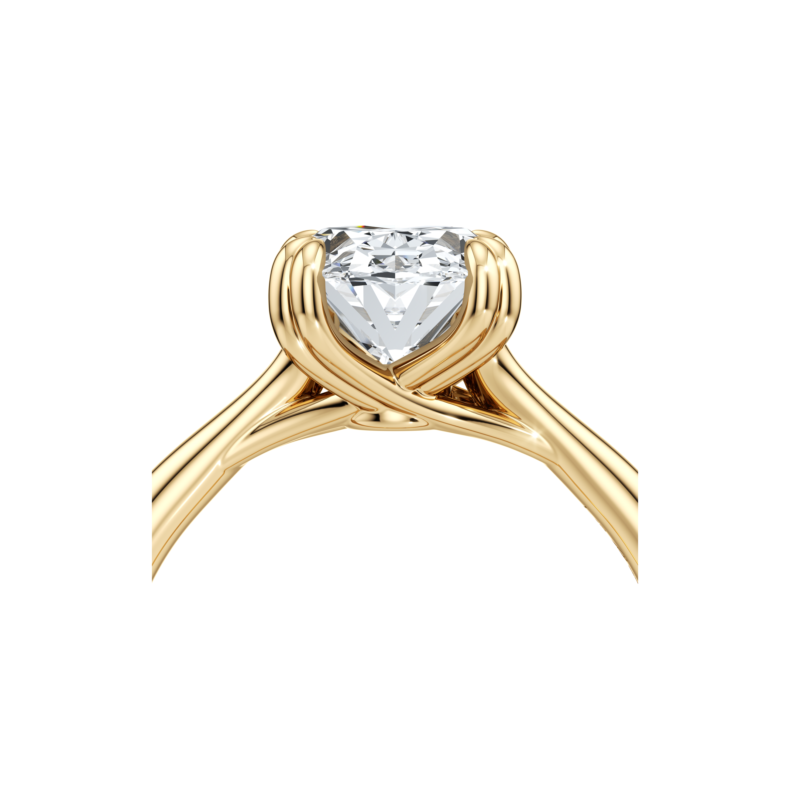 RussellS Oval Solitaire Diamond Engagement Ring