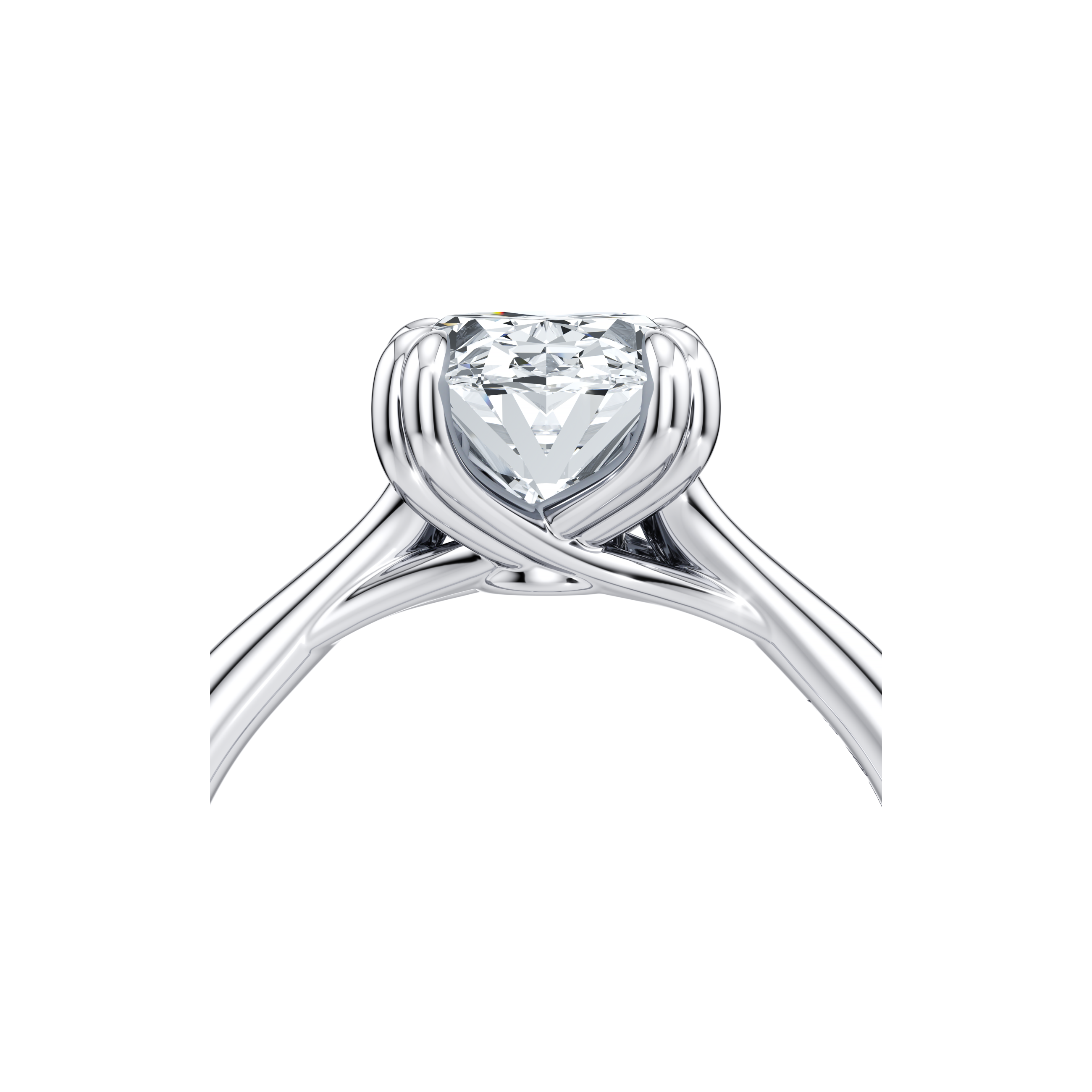 RussellS Oval Solitaire Diamond Engagement Ring