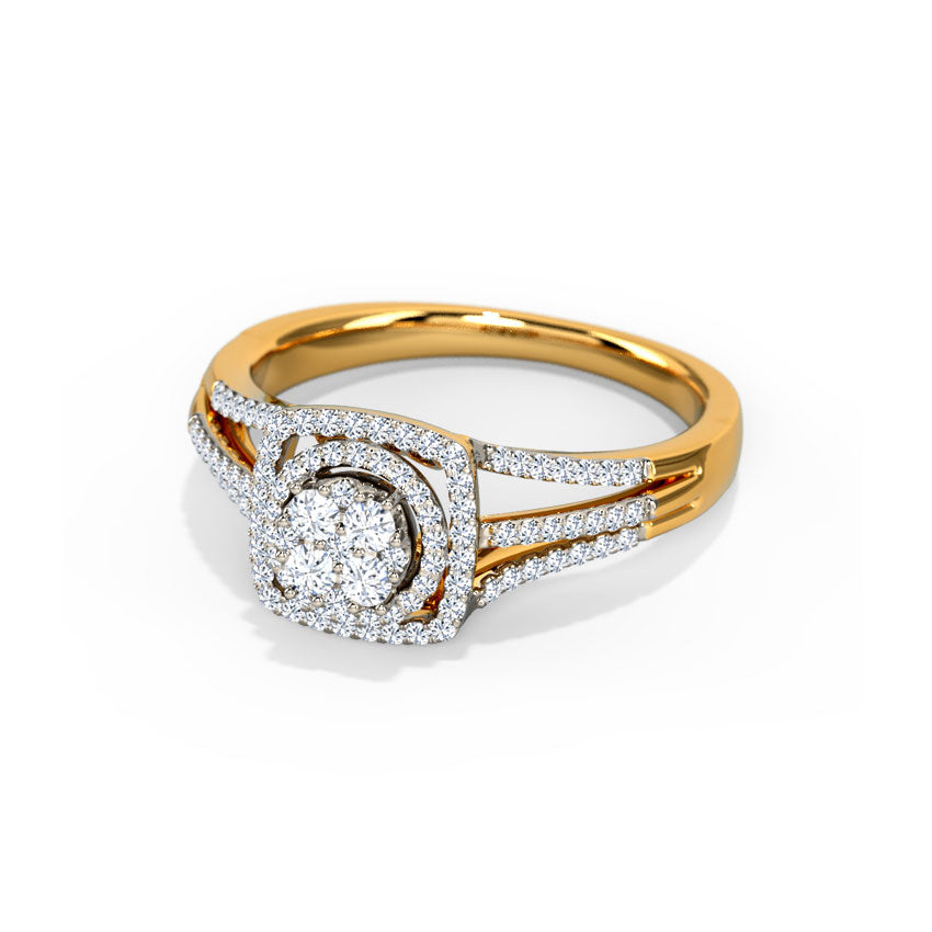 Lucy Double Halo Diamond Ring