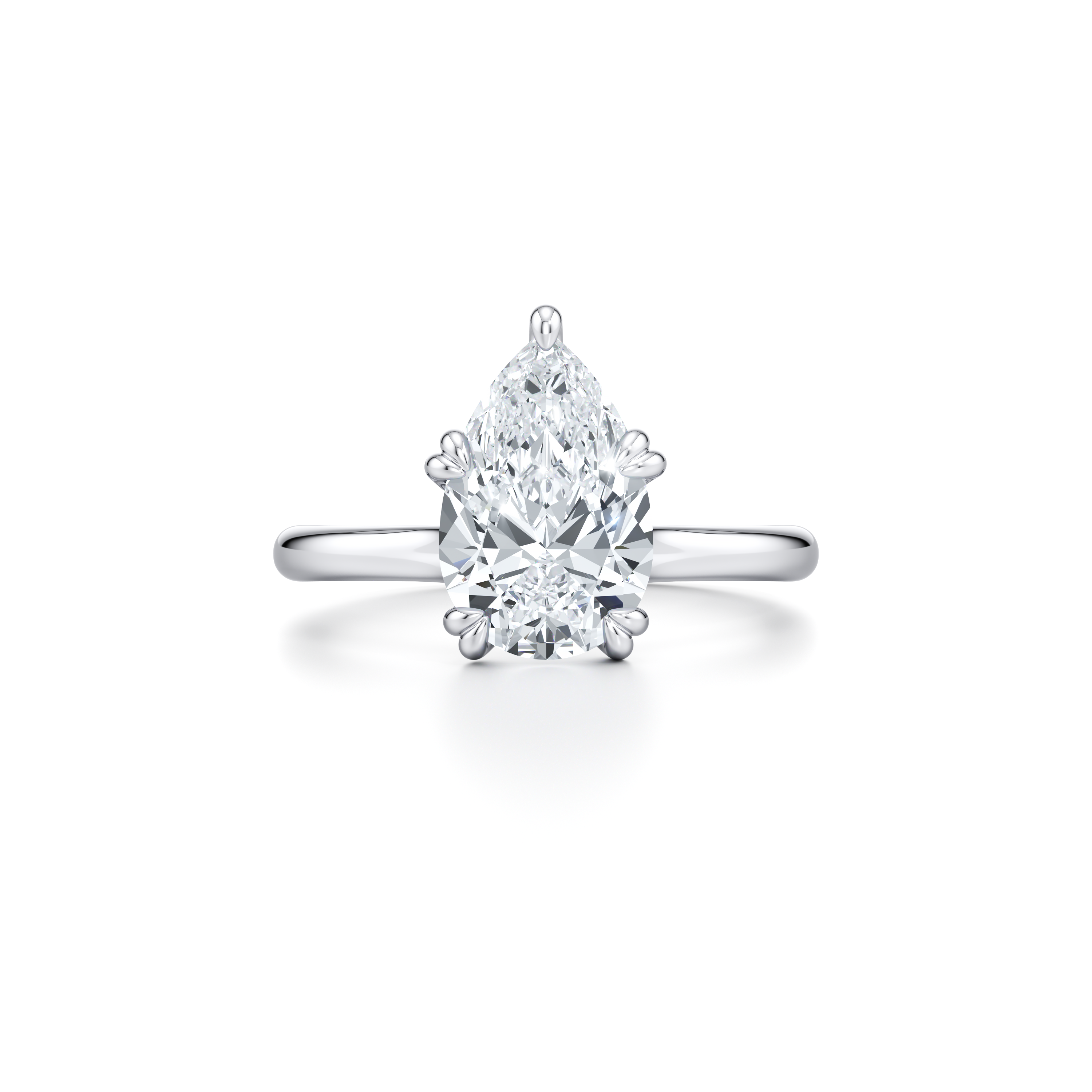 RussellS Pear Solitaire Diamond Engagement Ring