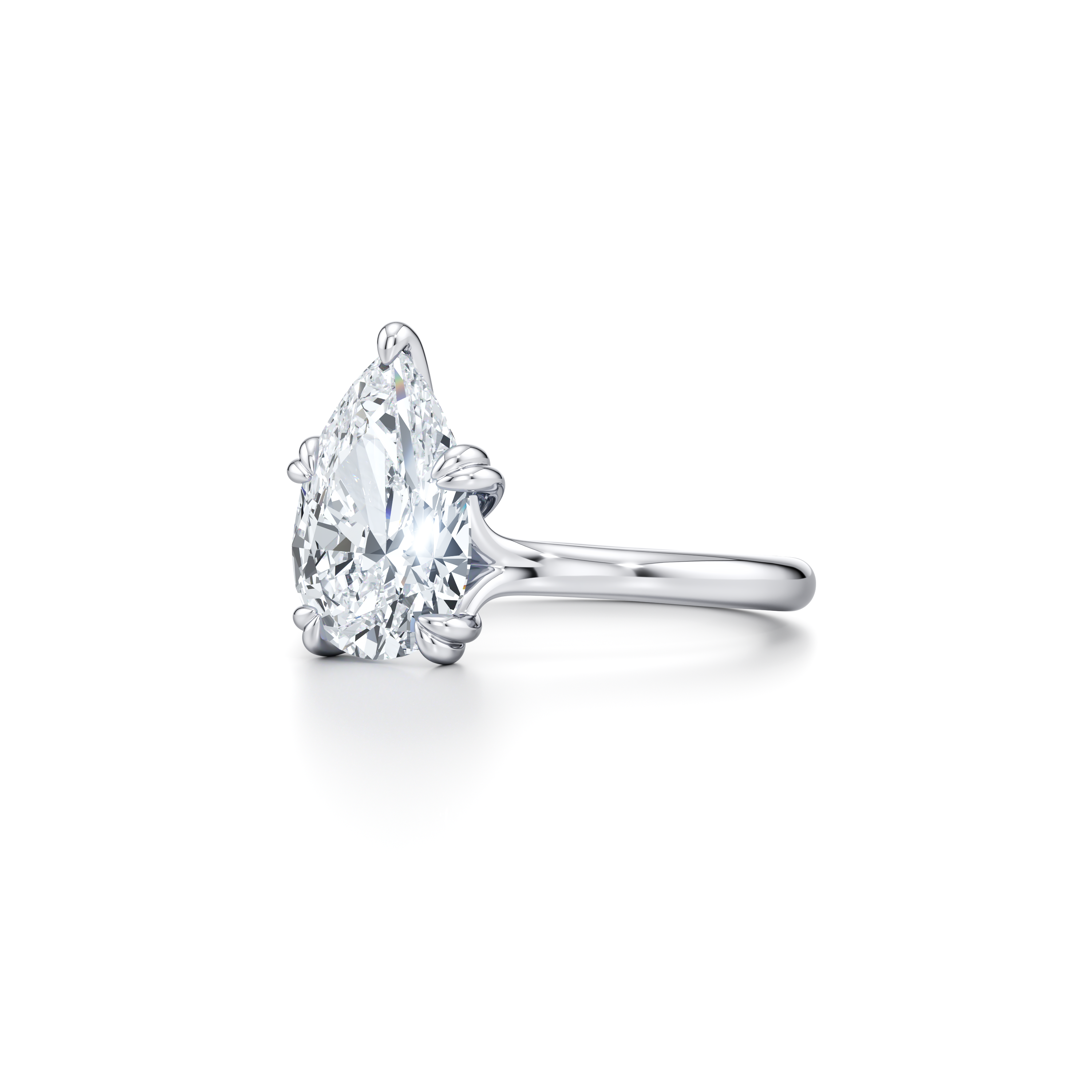 RussellS Pear Solitaire Diamond Engagement Ring