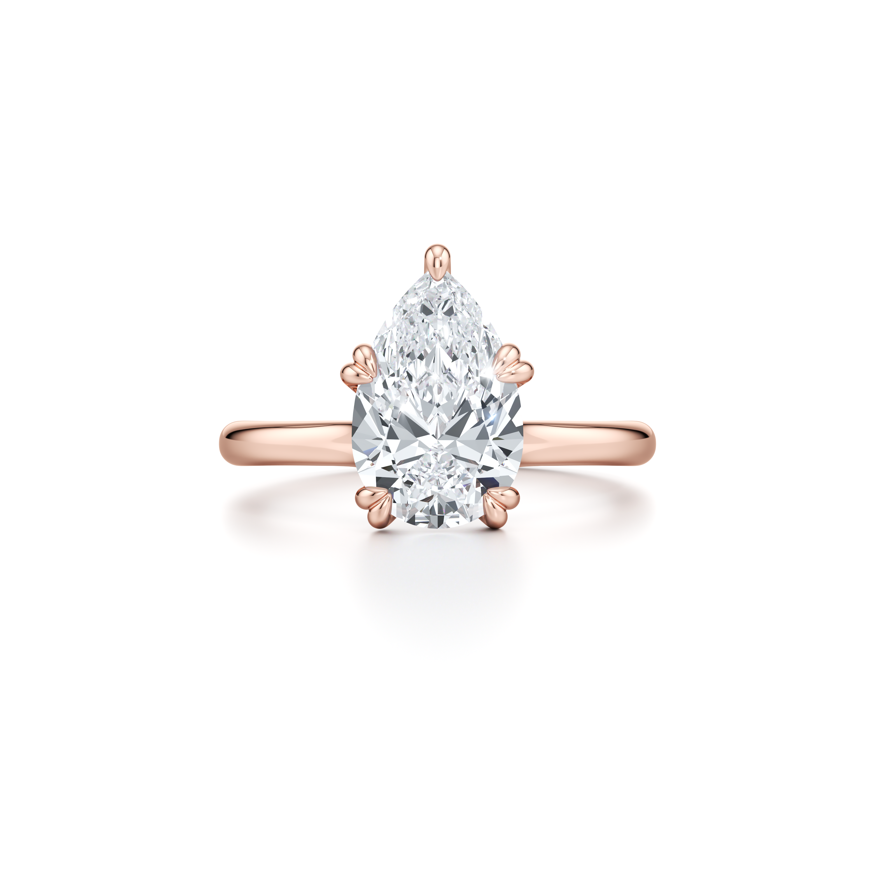 RussellS Pear Solitaire Diamond Engagement Ring