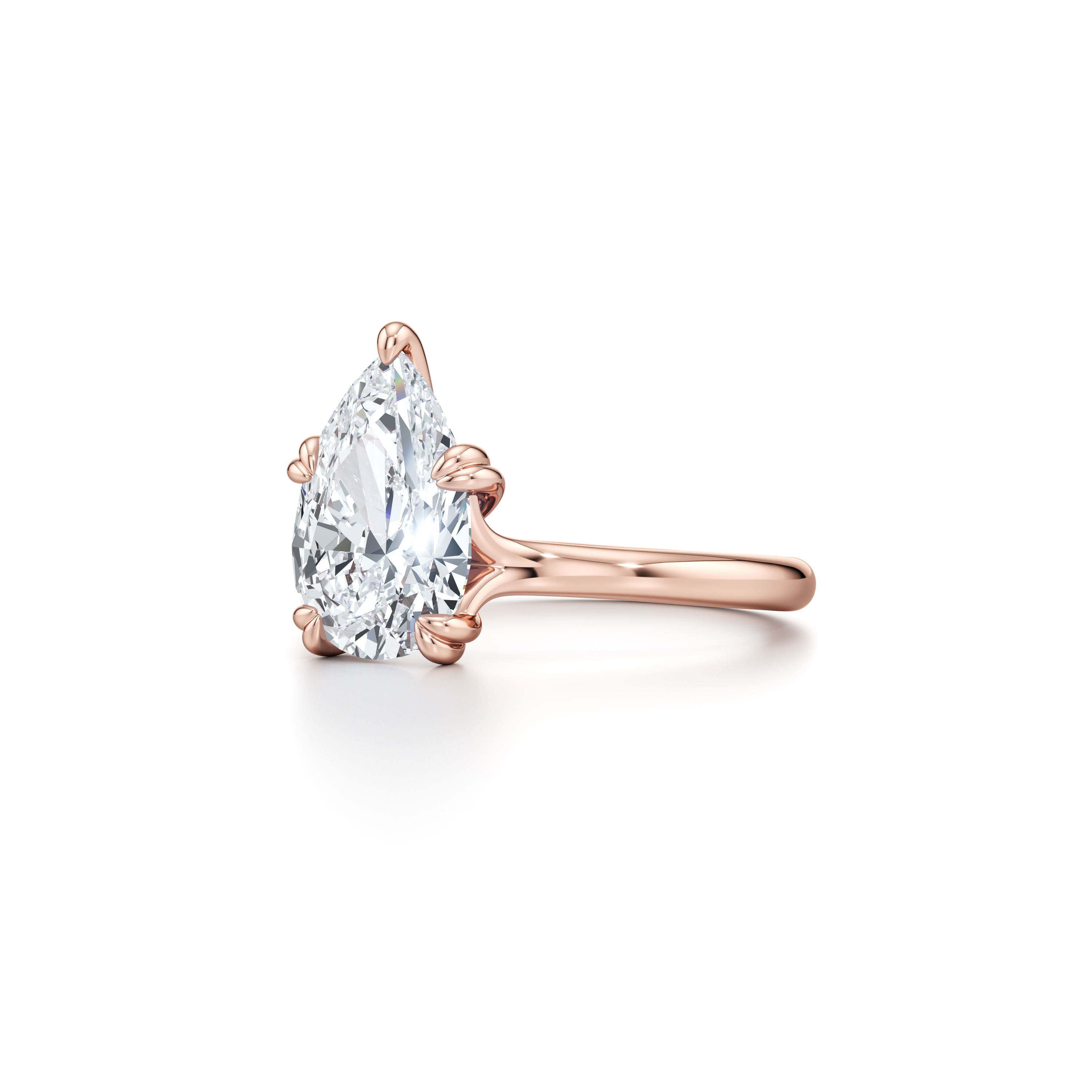 RussellS Pear Solitaire Diamond Engagement Ring