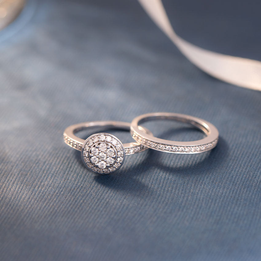 Lumia Diamond Bridal Ring & BAND Set