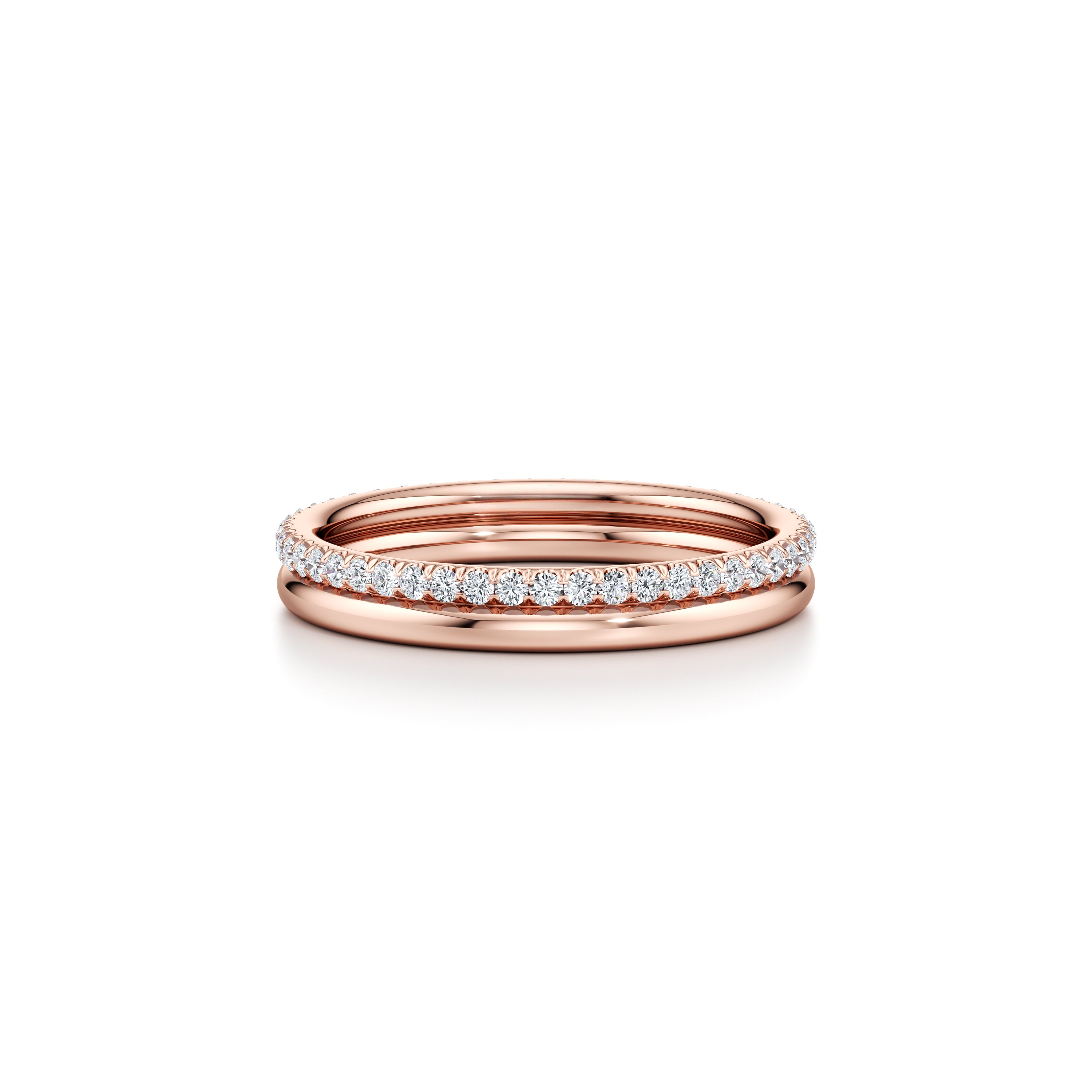 Elle Double Band Lab Diamond Ring