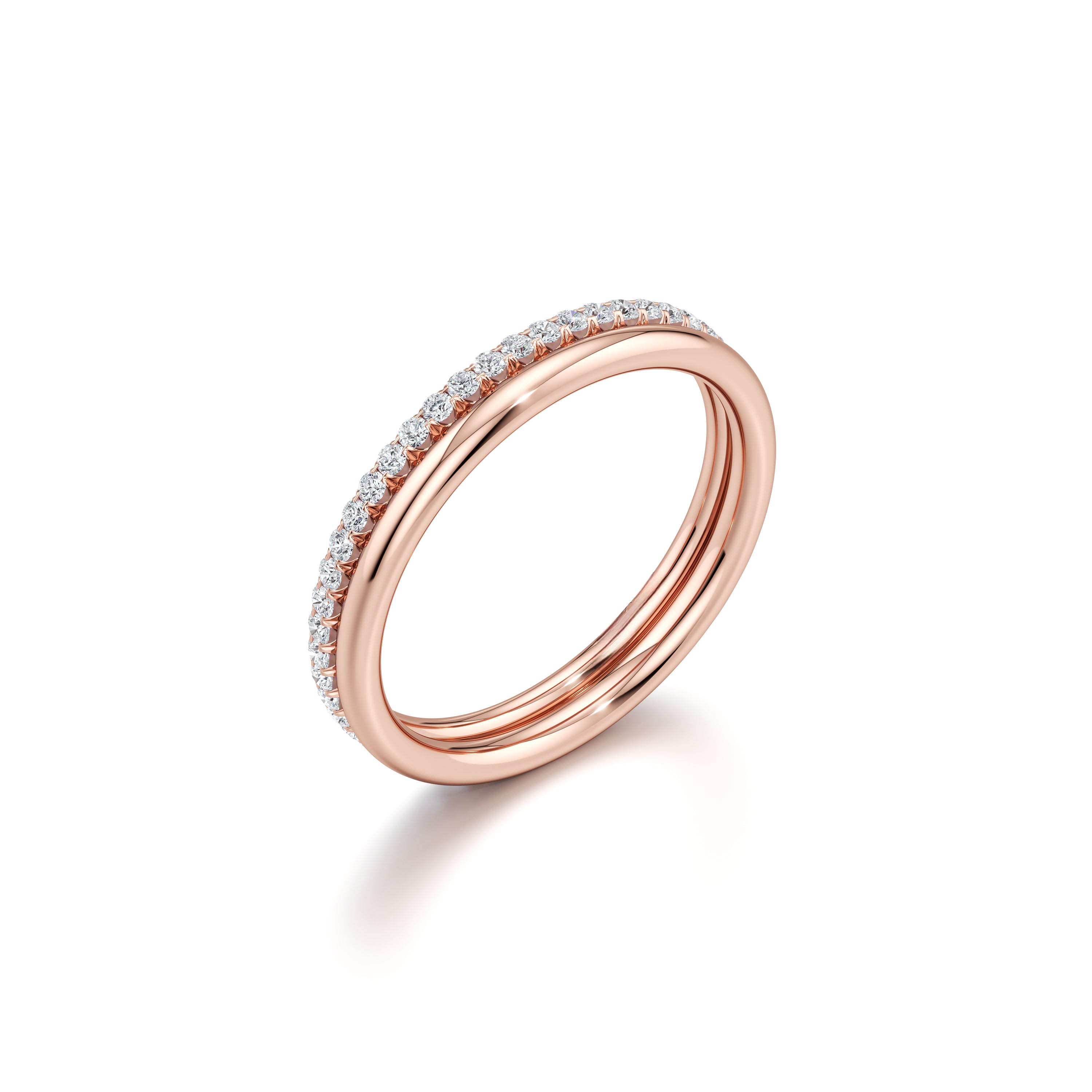 Elle Double Band Lab Diamond Ring