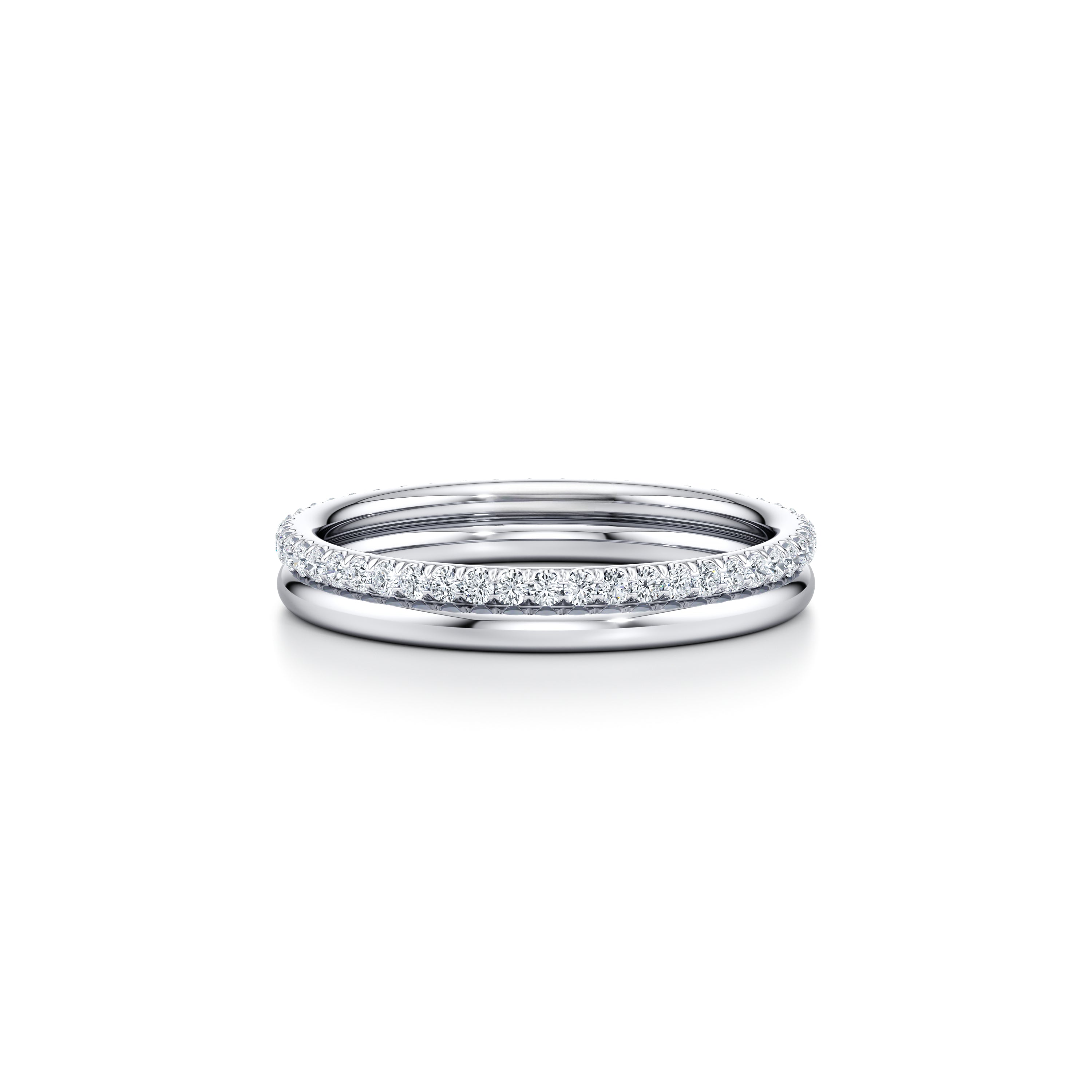 Elle Double Band Lab Diamond Ring