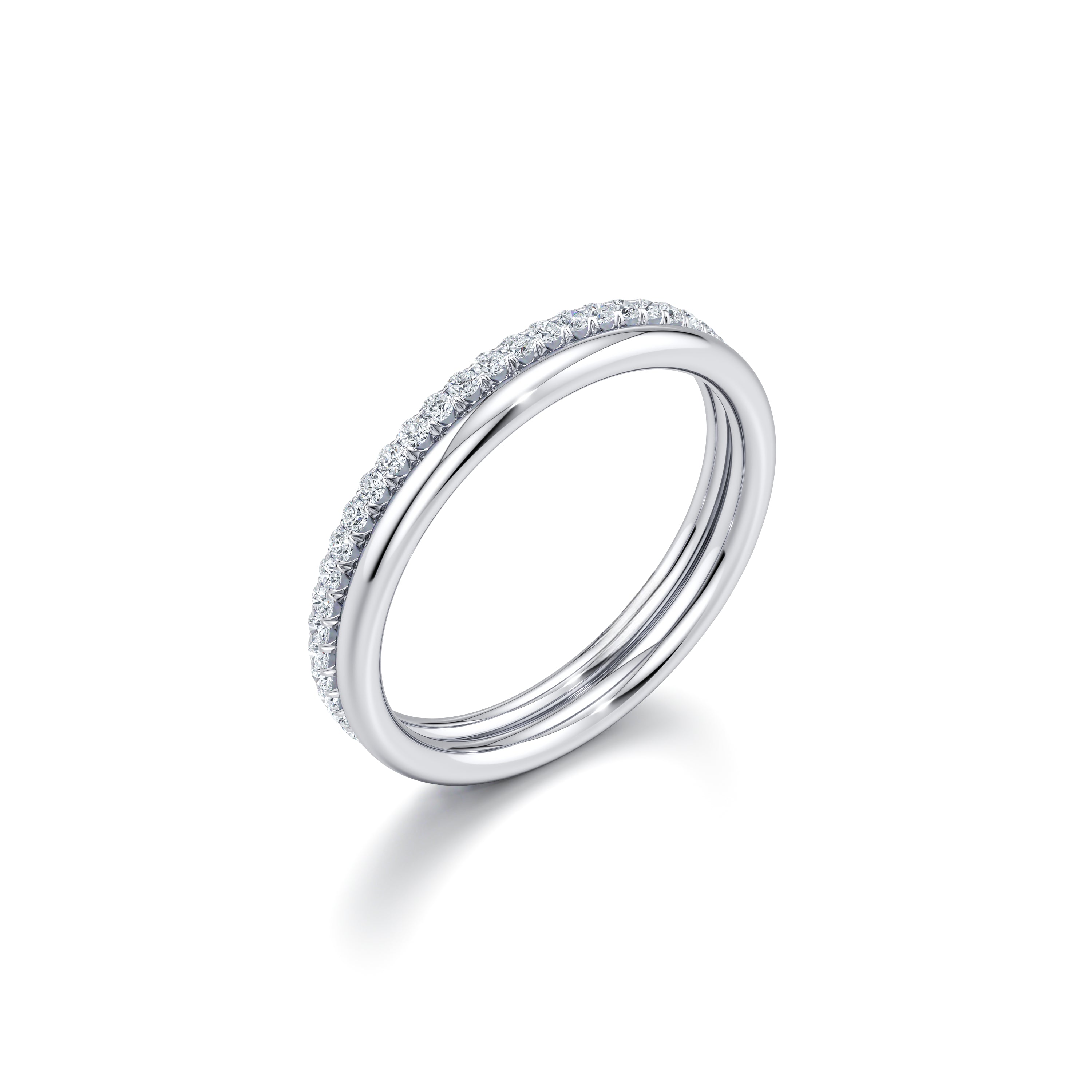 Elle Double Band Lab Diamond Ring