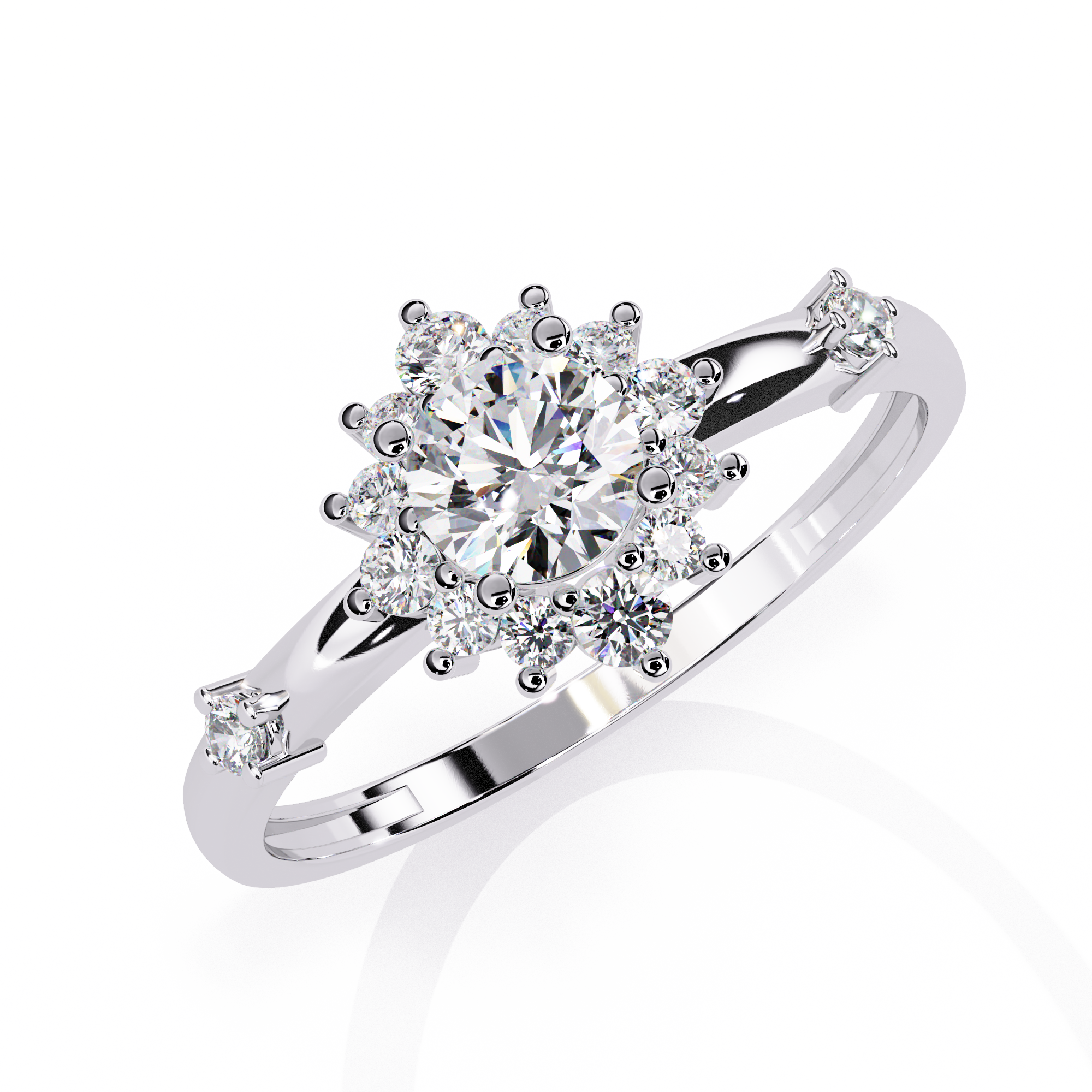 Celestial Blossom Diamond Ring