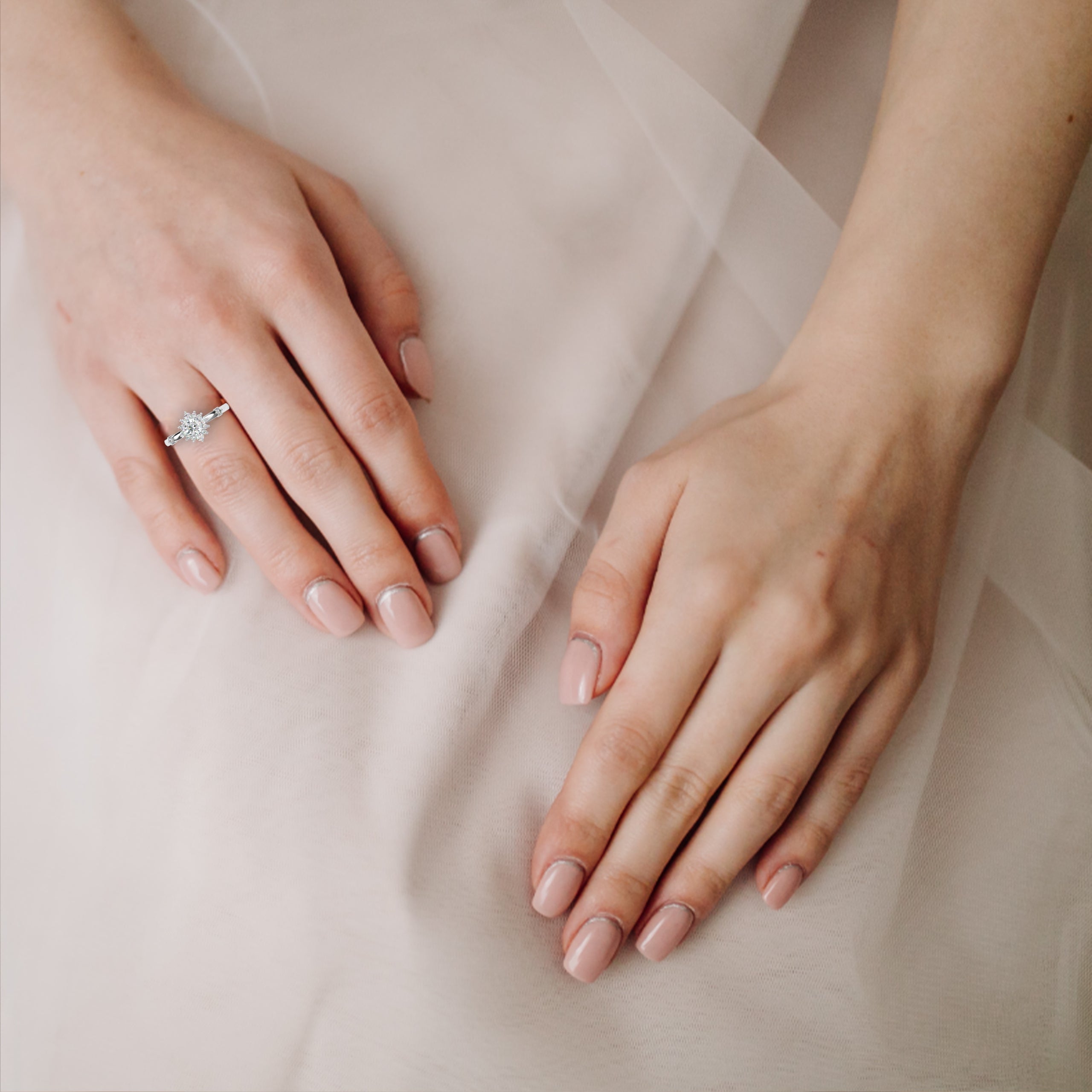 Celestial Blossom Diamond Ring