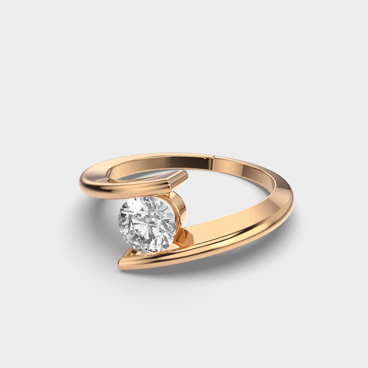 50 Cent Shooting Star Solitaire Ring