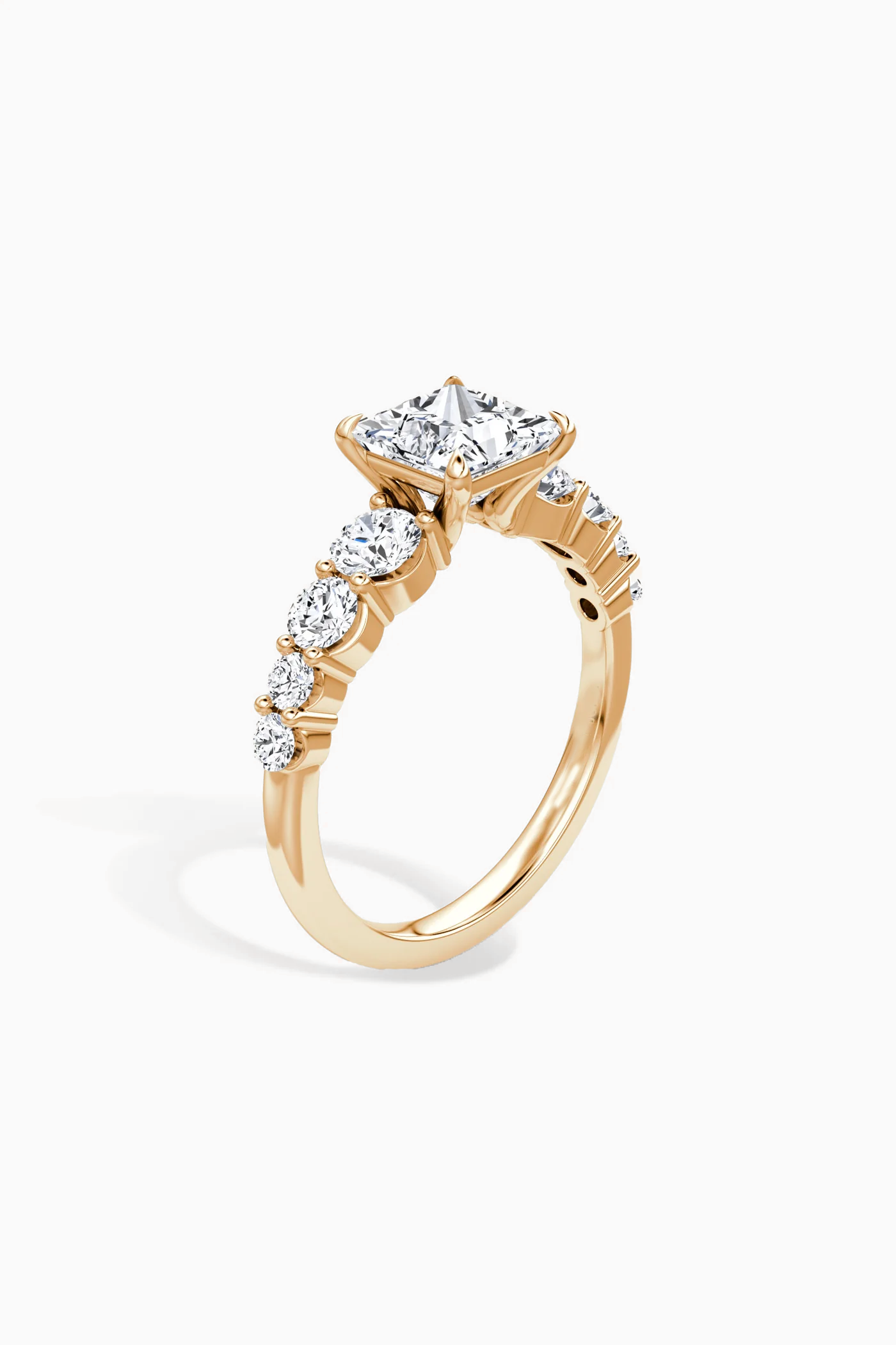 CIELO PRINCESS SOLITAIRE PAVÉ RING