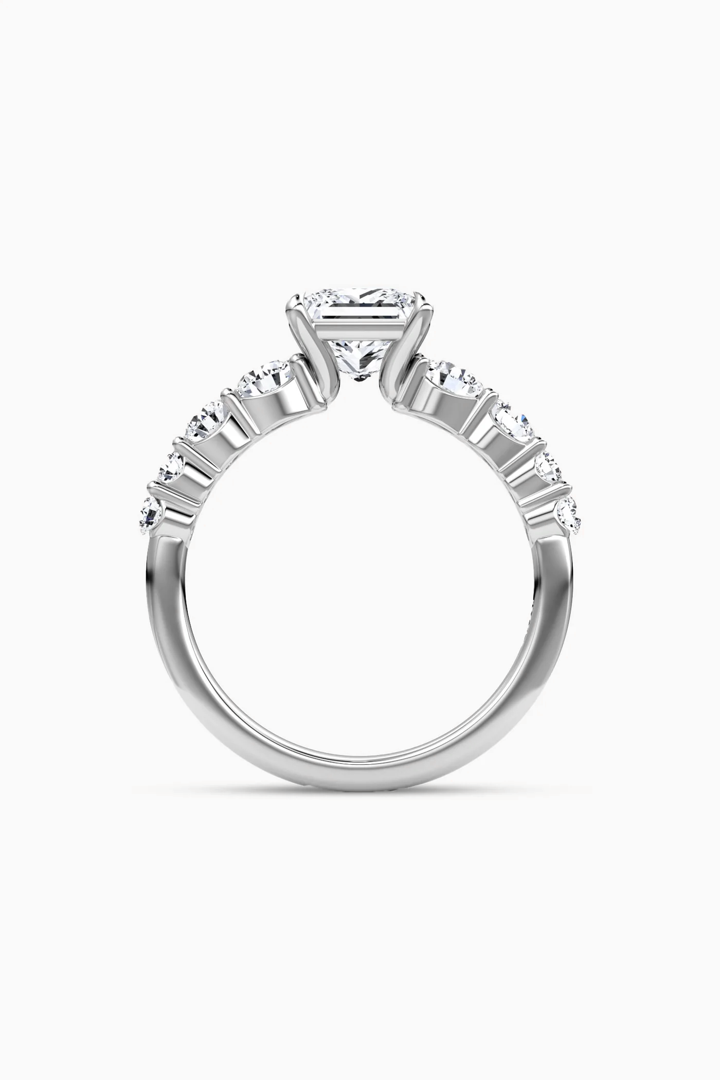 CIELO PRINCESS SOLITAIRE PAVÉ RING