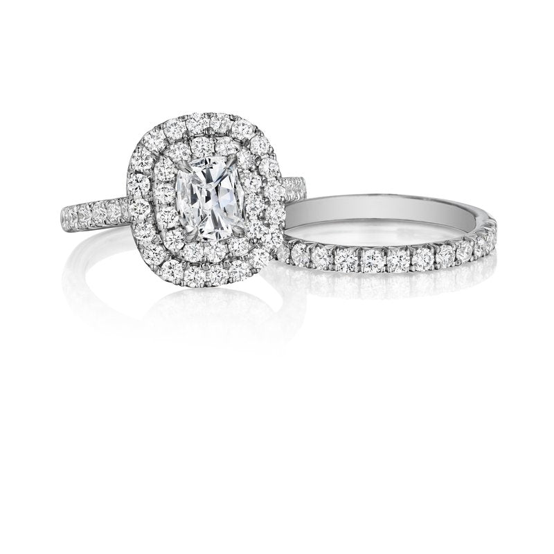 Double Halo Engagement Ring