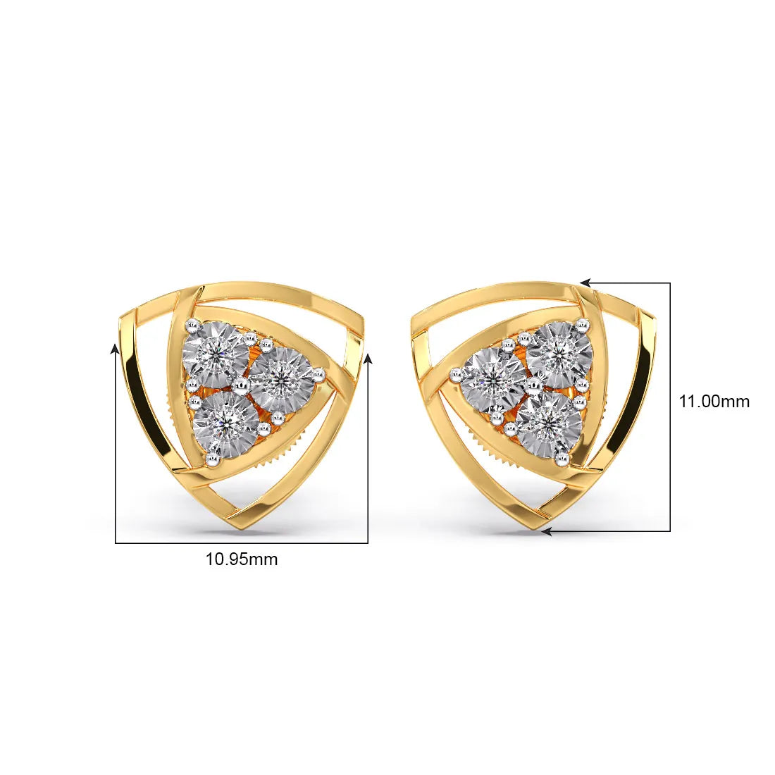 Michetta Miracle Plate Diamond EARRINGS