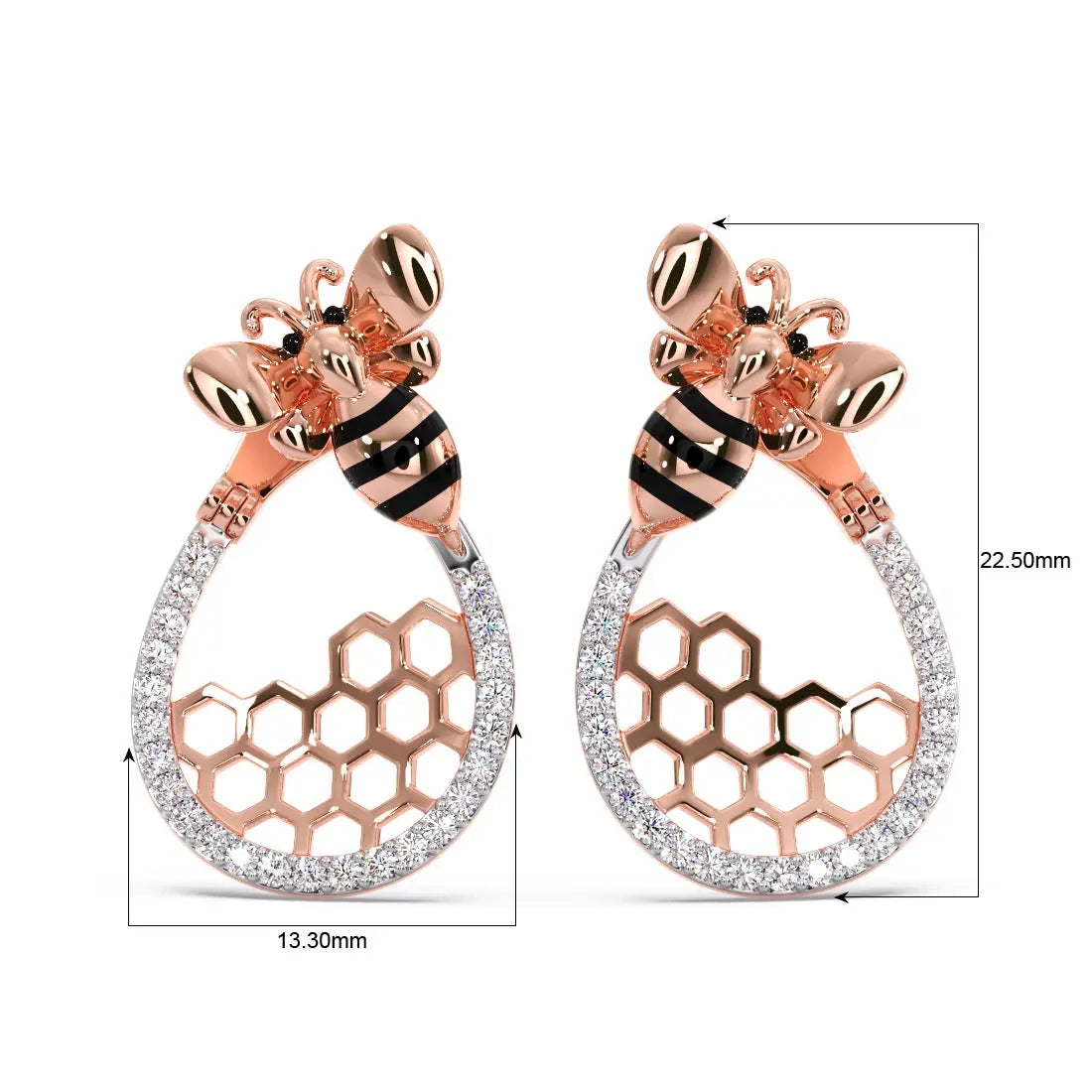 Mallika Bee Diamond Earrings