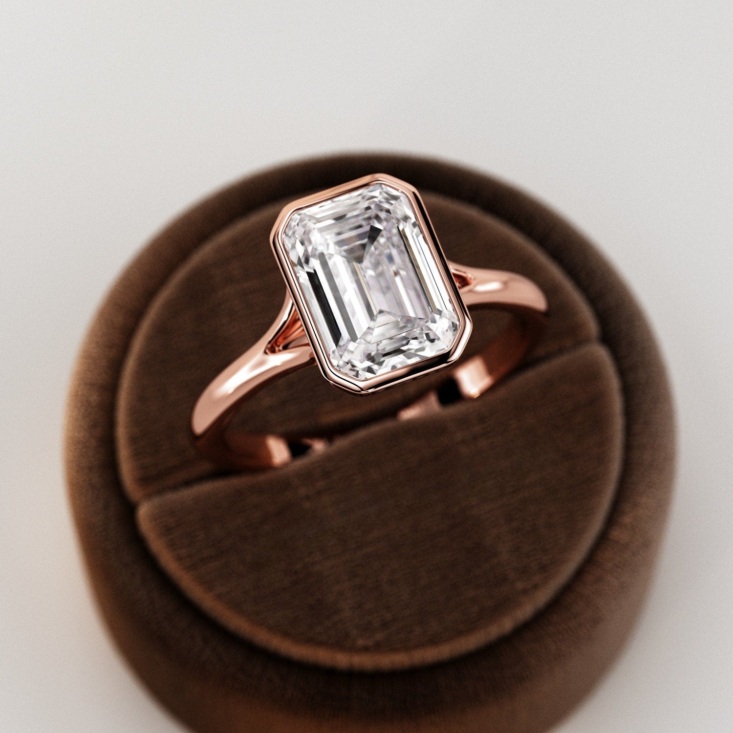 2.5 Carat Emerald Cut Art Deco Engagement Ring