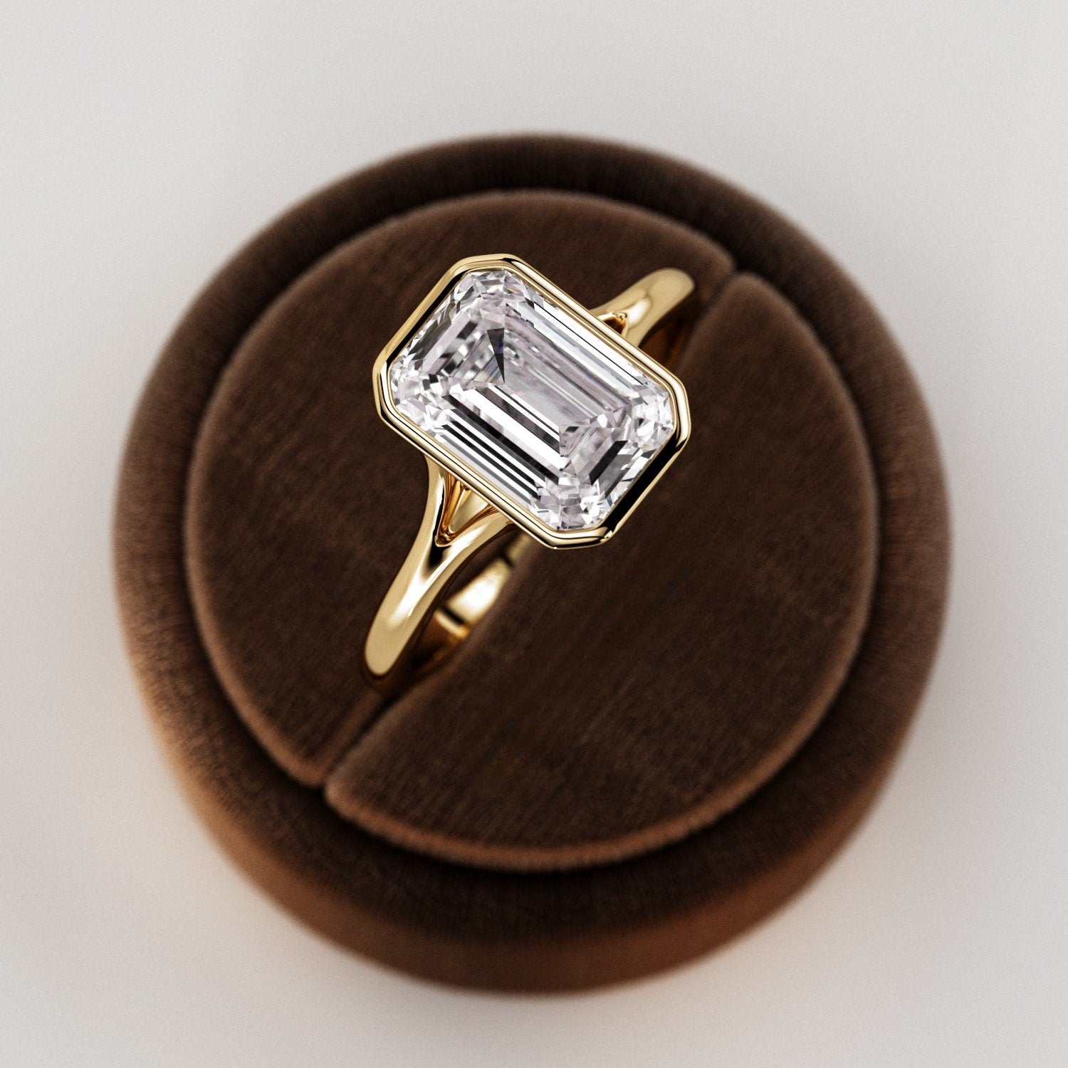 2.5 Carat Emerald Cut Art Deco Engagement Ring