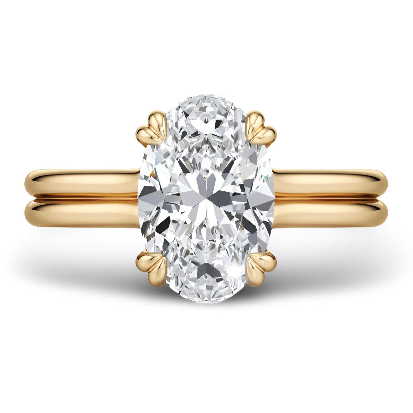 lilye Oval Solitaire Lab Diamond Engagement Ring